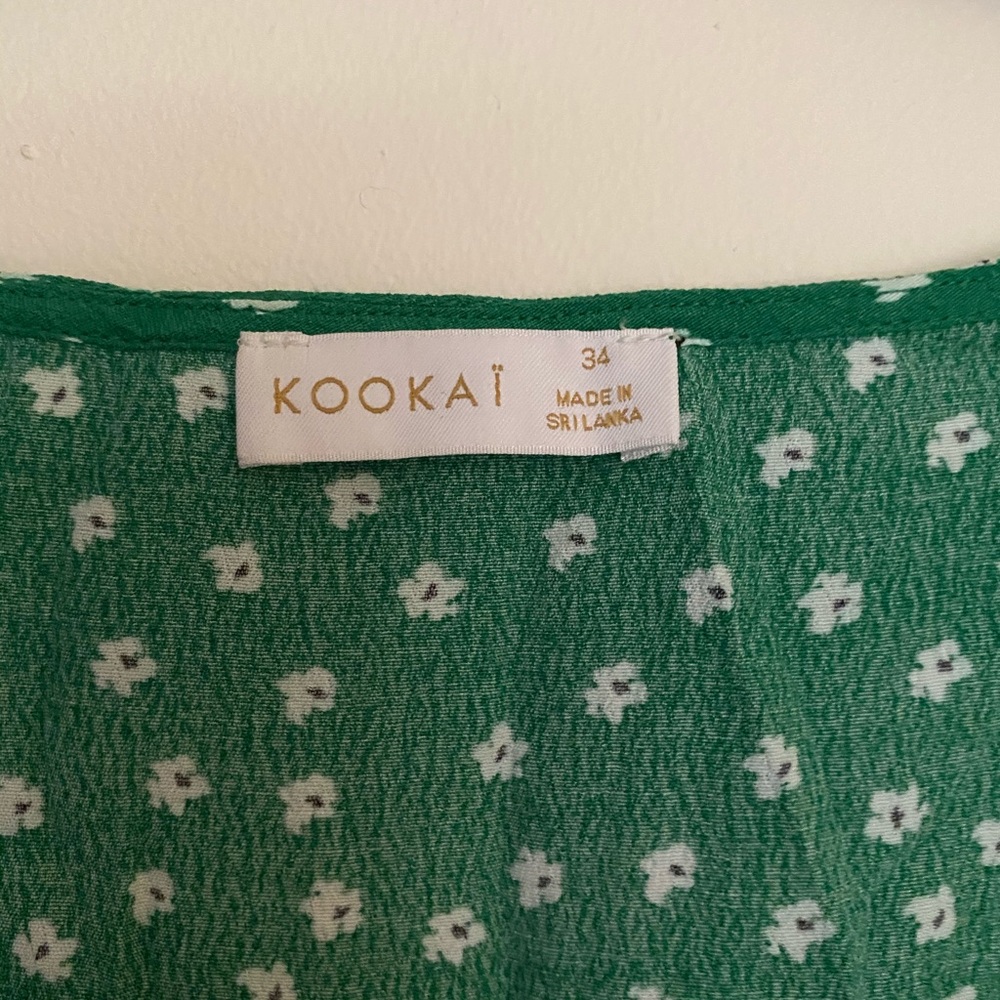 Kookai cropped wrap around blouse - Picture 3 of 3